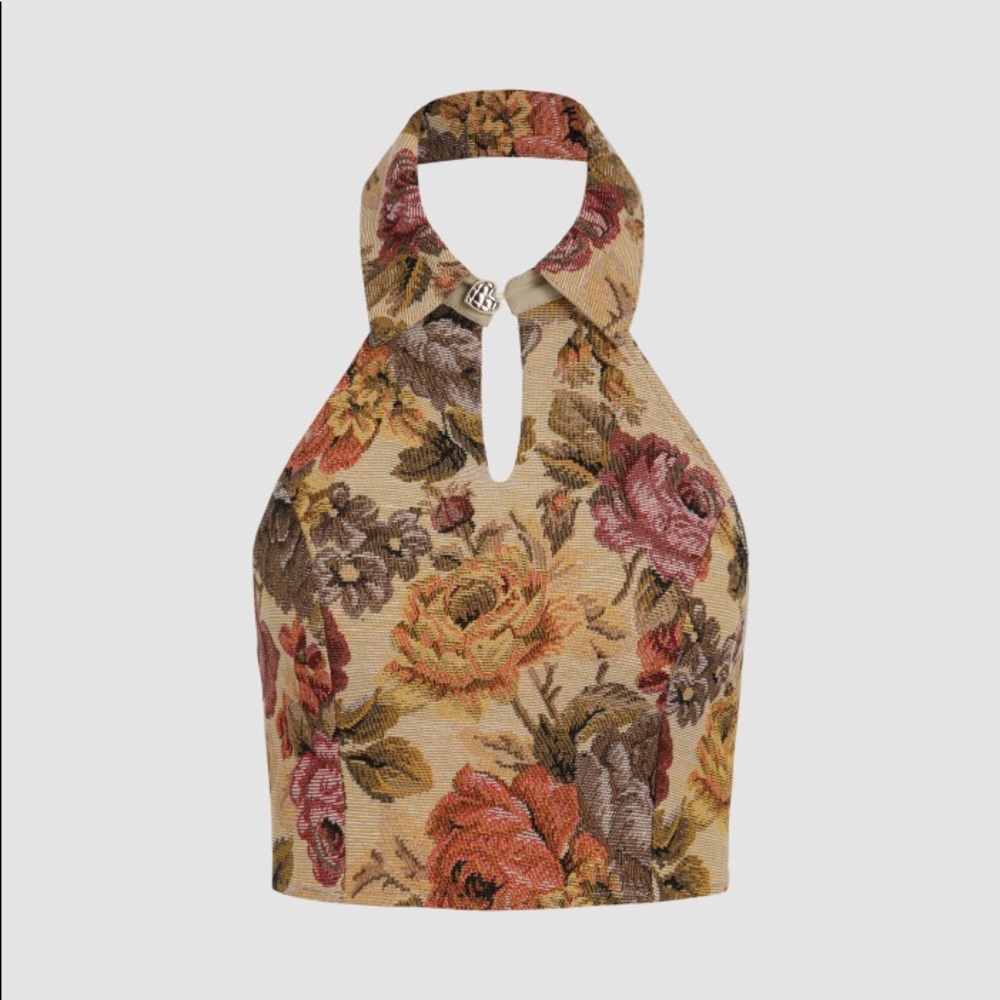 Cider Secret Garden Halter Top